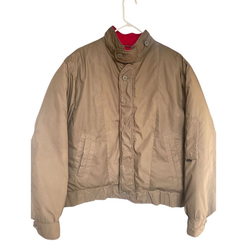 London Fog Men’s Soft Outdoor Puffer Jacket Tan Size L Regular